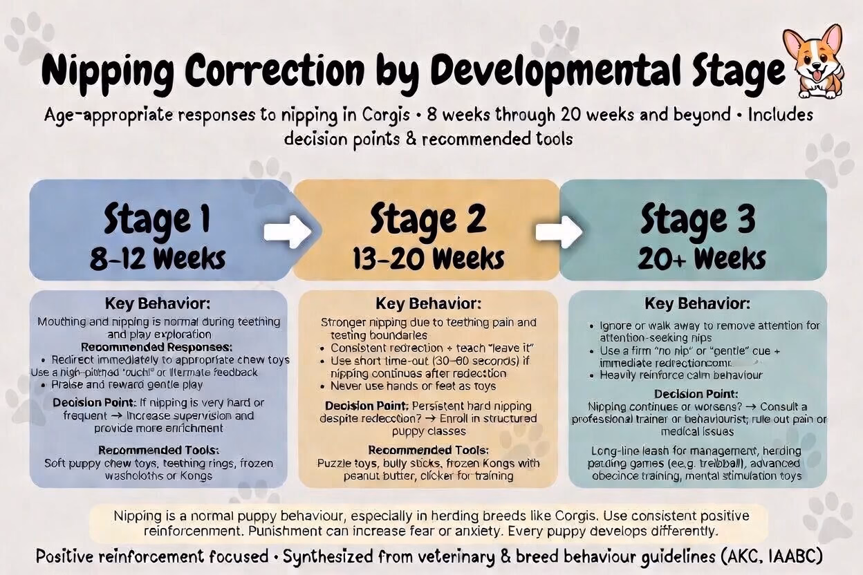 corgi-puppy-nipping-correction-process-stages
